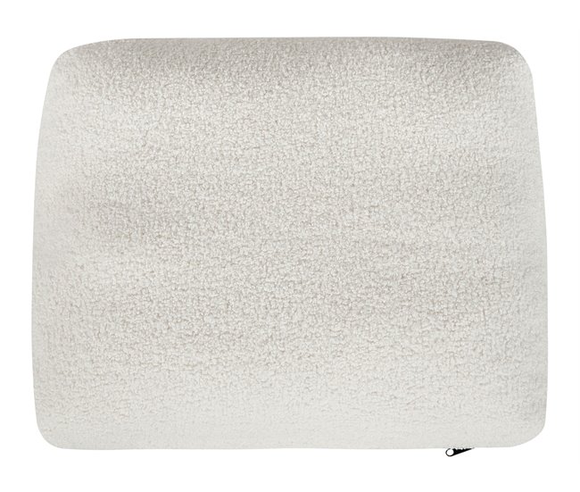 Beliani Chaise longue Bouclé ARTHEZE Crema