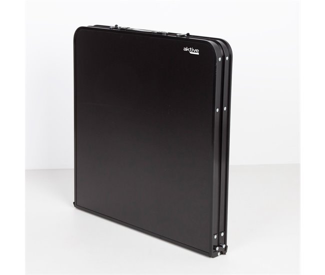 Aktive Mesa plegable camping ajustable en altura y antideslizante Negro