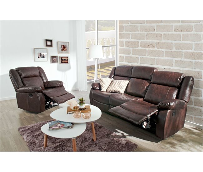 Sillón relax LOTUS color chocolate Chocolate
