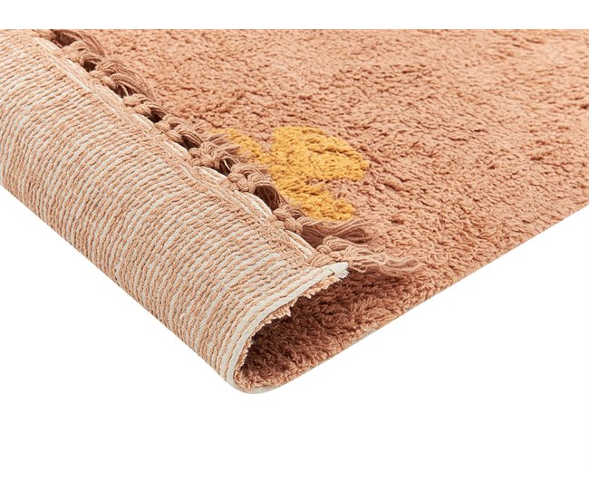 Beliani Alfombra de pelo corto IGDIR 140x200 Naranja