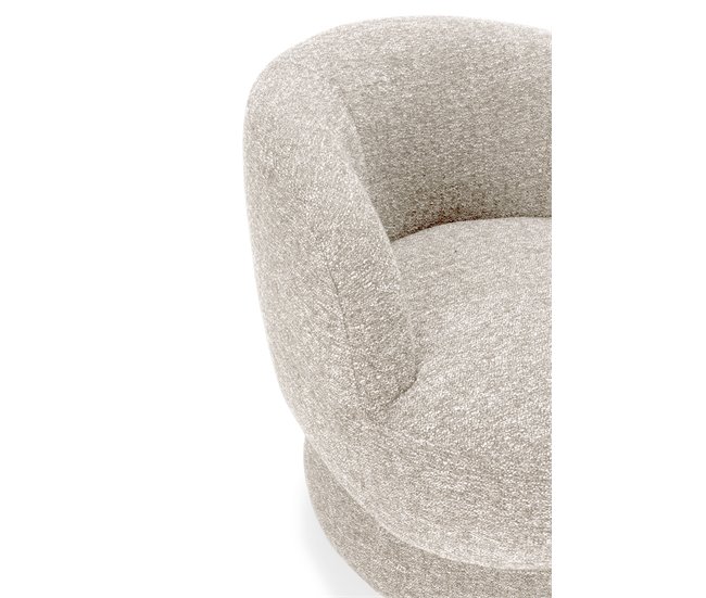 Sillón decorativo rotativo DALI color beige Beige