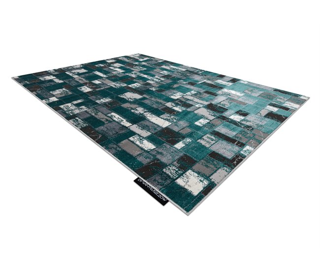 Alfombra DE LUXE moderna 6768 Geométrico - Structural 180x270 Verde