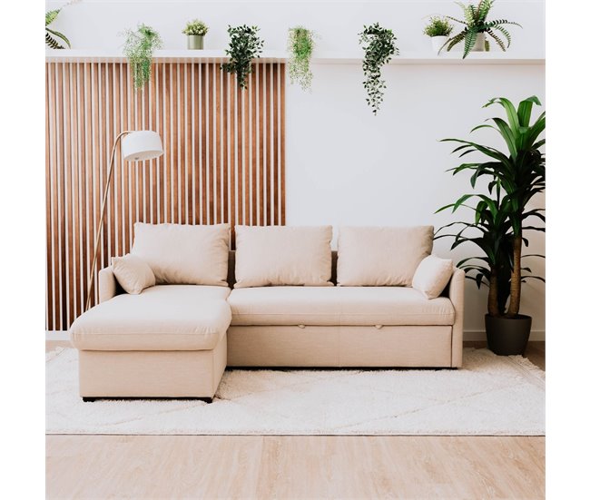 BUDWING Orlando Sofá Cama Beige