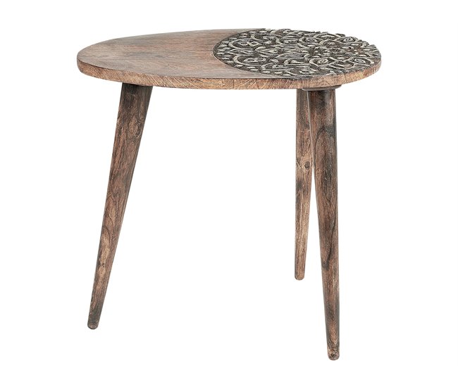 Beliani Conjunto de mesas KHETUA Marron