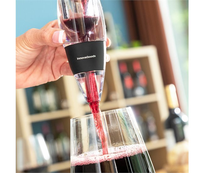 Aireador de Vino con Filtro, Soporte y Funda Transparente