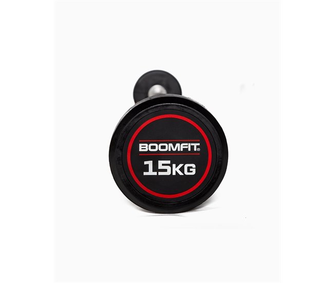 Barra Recta Montada 15Kg - BOOMFIT Negro