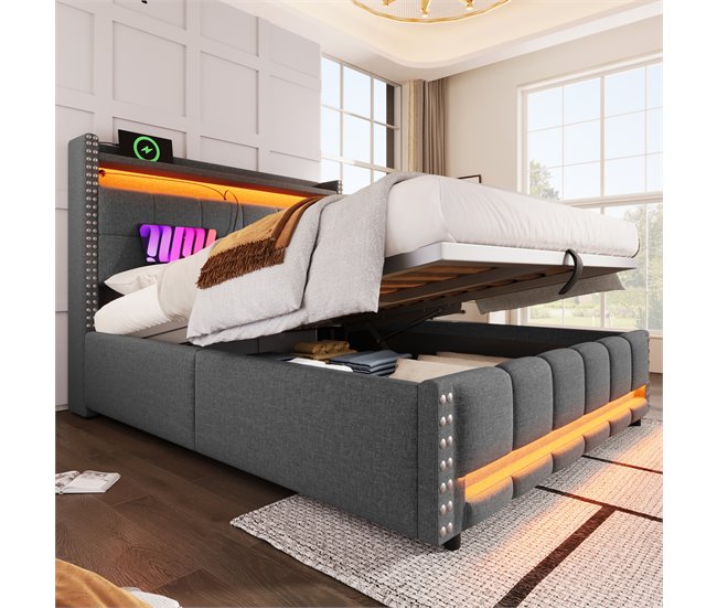 Canapés abatibles Gris