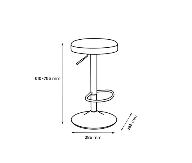 Taburete ajustable FINN Terracota