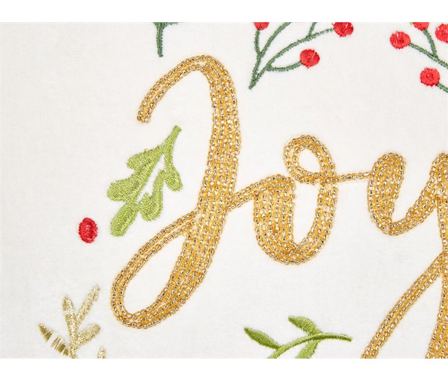 Beliani Cojín decorativo ECHEVERIA Blanco