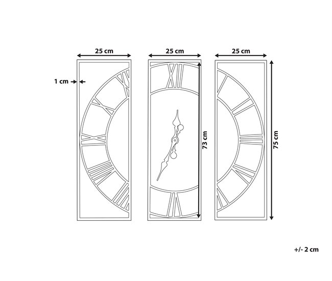 Beliani Reloj de pared COATLAN Marron