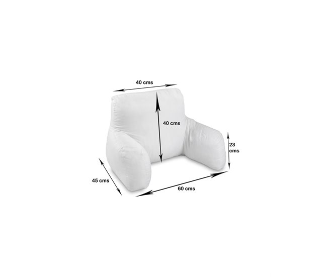 Almohada ergonómica con Reposabrazos para trabajar Blanco