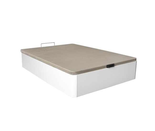 Canapé con colchón con mesita de noche 105x190 Blanco
