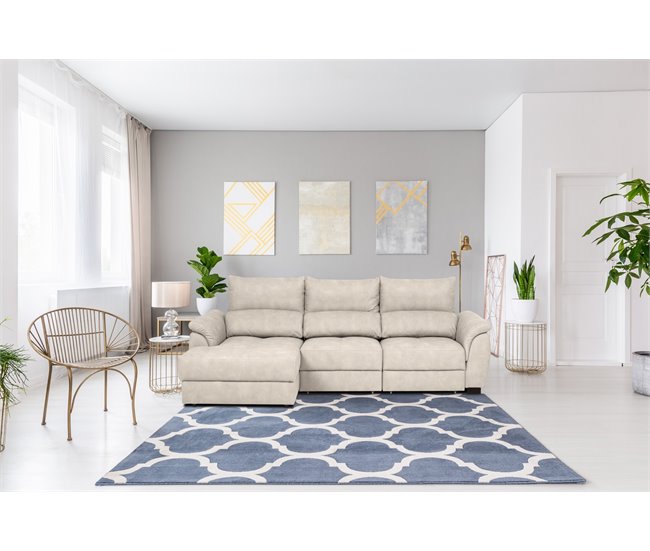 Chaise longue con cama BENSON Gris