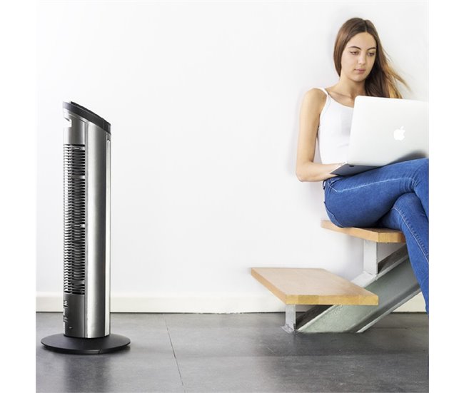Ventilador de torre EnergySilence 890 Skyline Cecotec Negro