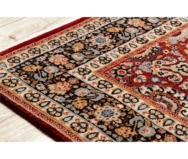 Alfombra KESHAN franjas Ornamento marco oriental 7573/53577 160x230 Multicolor