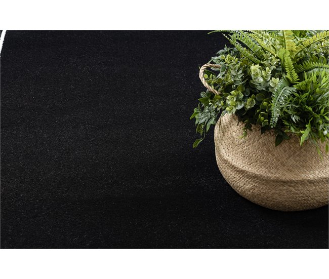 Alfombra HAMPTON Chick cuadro 80x150 Negro