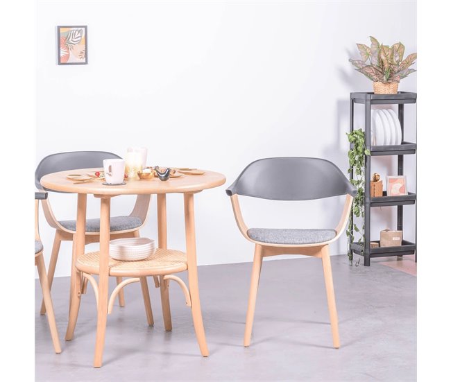Silla de diseño nórdico en madera de fresno - Hut Madera