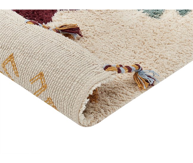 Beliani Alfombra de pelo corto DUZCE 80x150 Beige