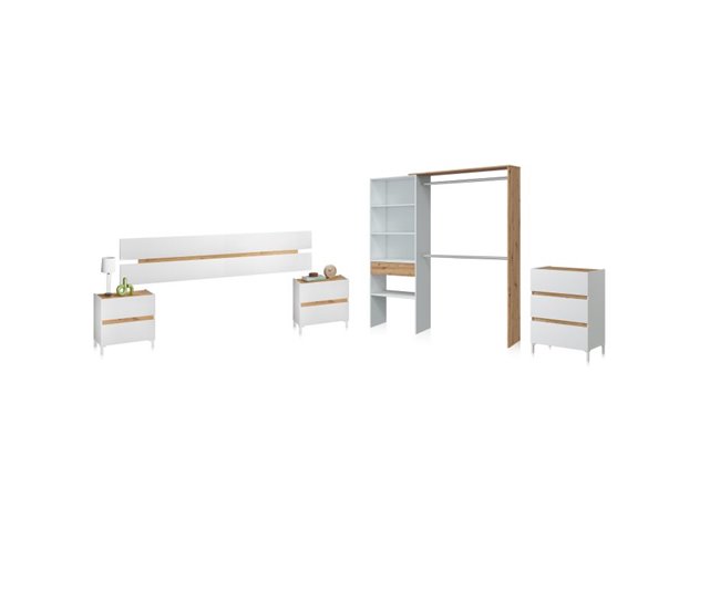 Dormitorio Ezra 3C Plus V2 216x3 Roble