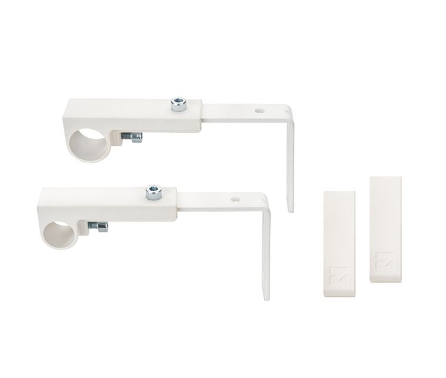 Barra cortina extensible ROUND 120-210 cm Blanco