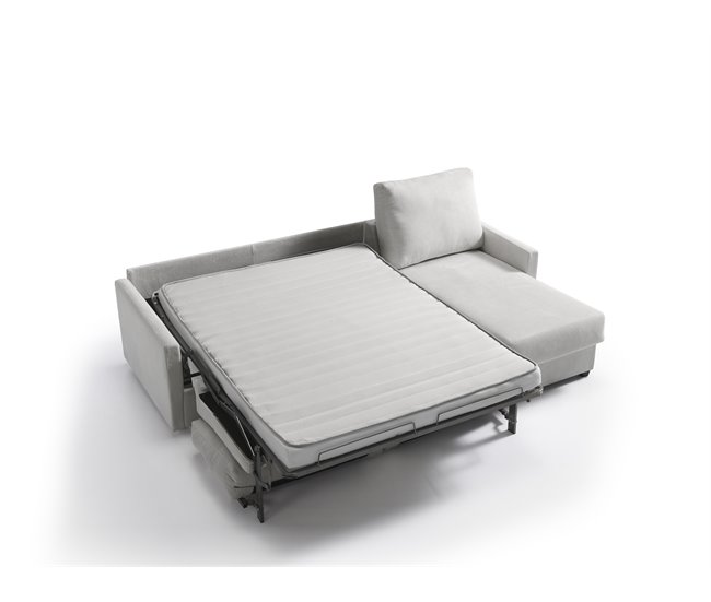 Chaise longue con cama AVA reversible 3 plazas gris Gris