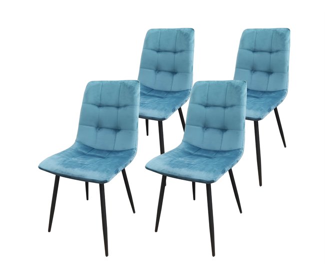 Silla de Comedor Uba Azul Claro