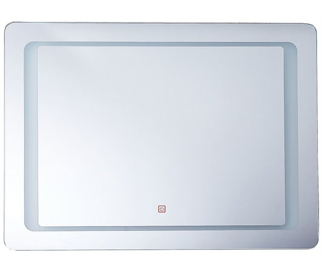 Beliani Espejo de baño WASSY Gris