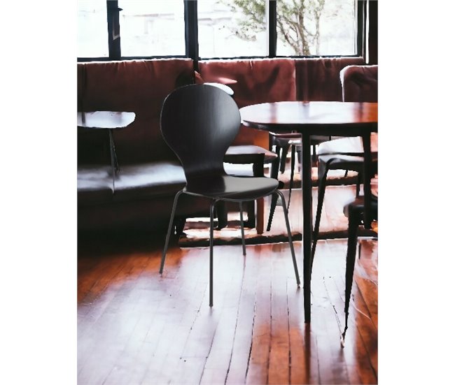 Conjunto 4 sillas Boon Negro