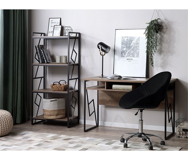 Beliani Librería FORRES Marron