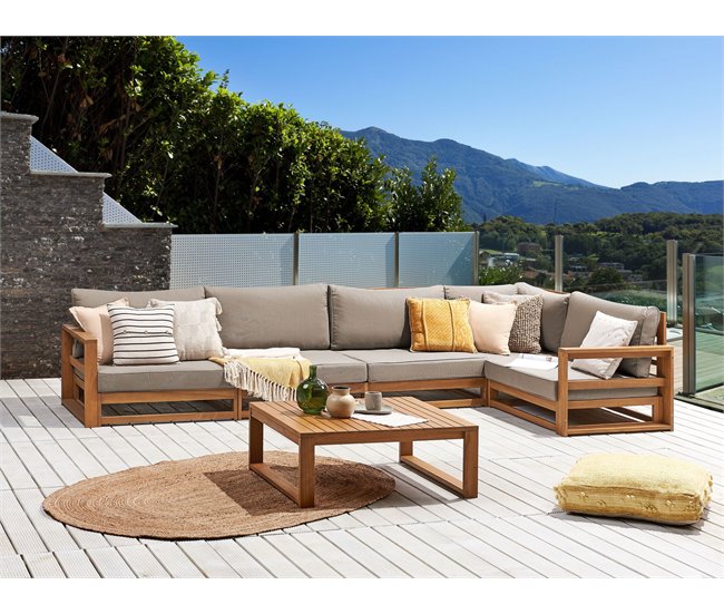 Beliani Conjunto longue TIMOR Gris Oscuro
