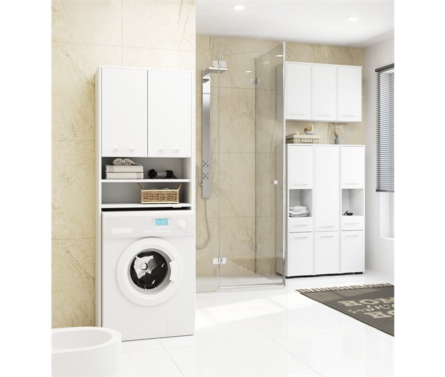 Armario de pared de baño AKORD FIN 30 Blanco