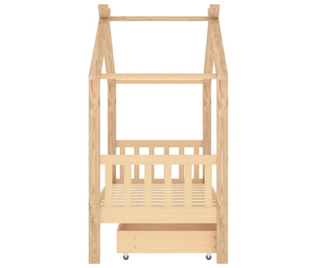 Estructura De Cama Infantil 166x87 Marron