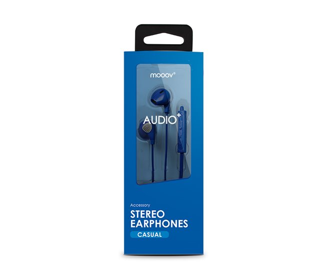 Auriculares con Cable y microfono Mooov Azul
