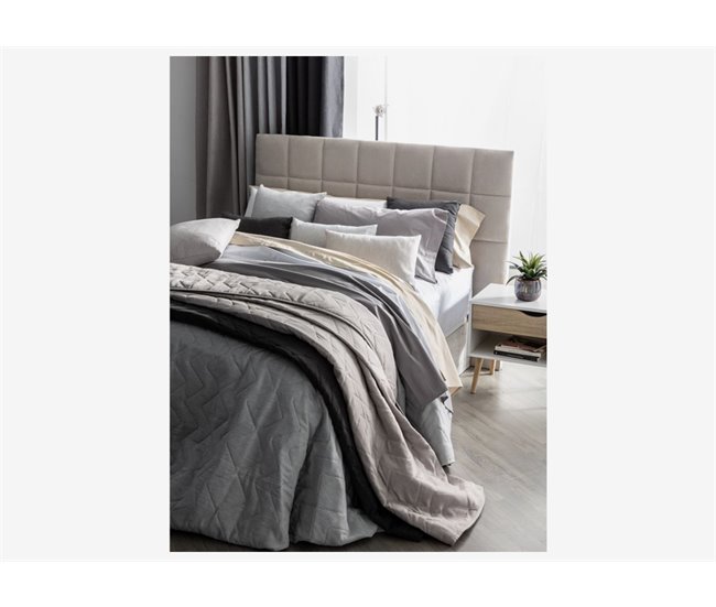 Colcha reversible SIONE Gris Oscuro