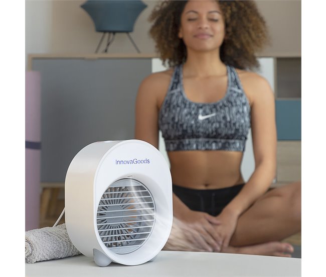 Mini Climatizador Humidificador por Ultrasonidos con LED humidificador mini Blanco