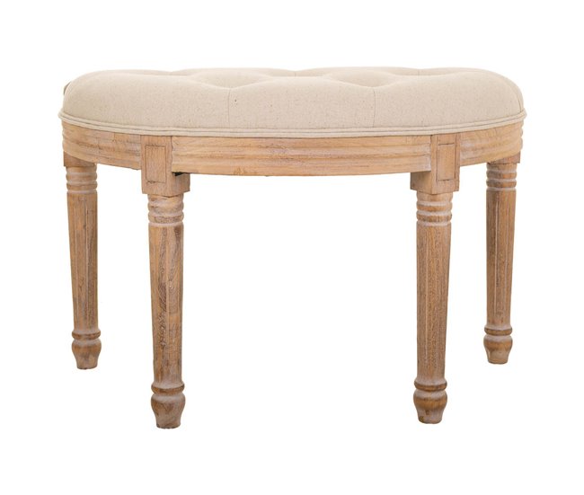 Banqueta de madera Beige