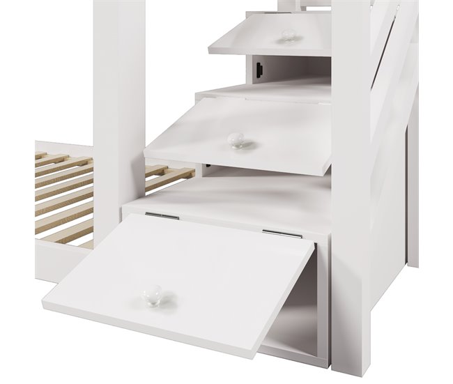 Cama litera 96x257 Blanco