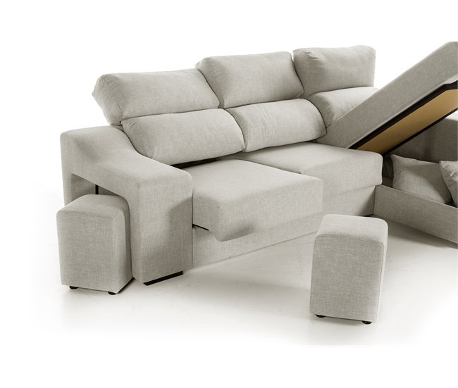 Chaise longue LUCIA IV Gris Claro