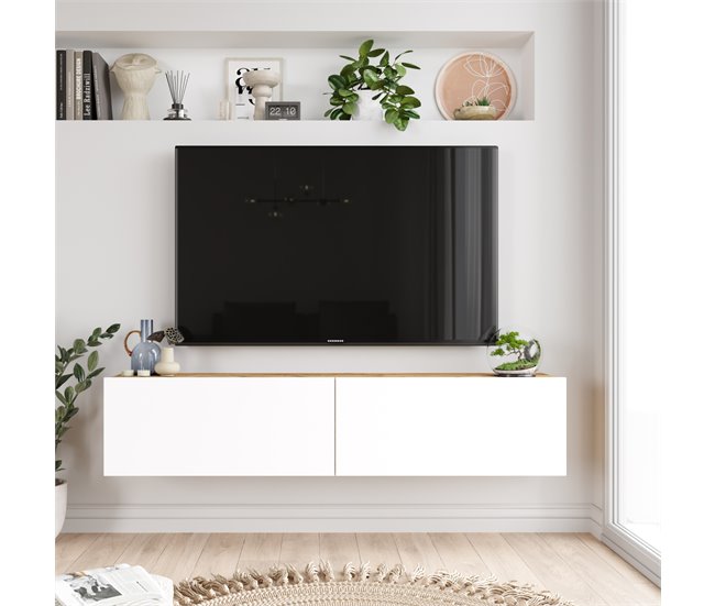 Mueble tv WALLY Blanco/ Madera