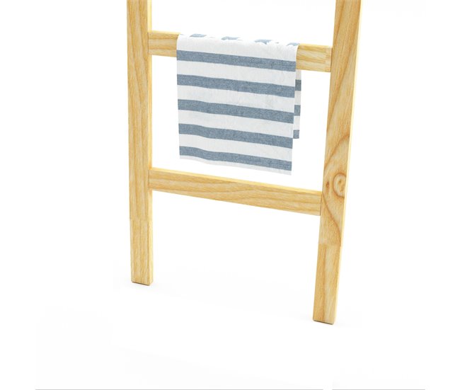 Escalera toallero Luumäki con 4 barras pino Natural