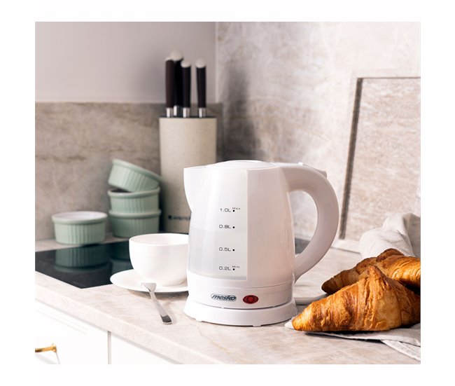 Hervidor de Agua Eléctrico Mesko MS1276 Blanco