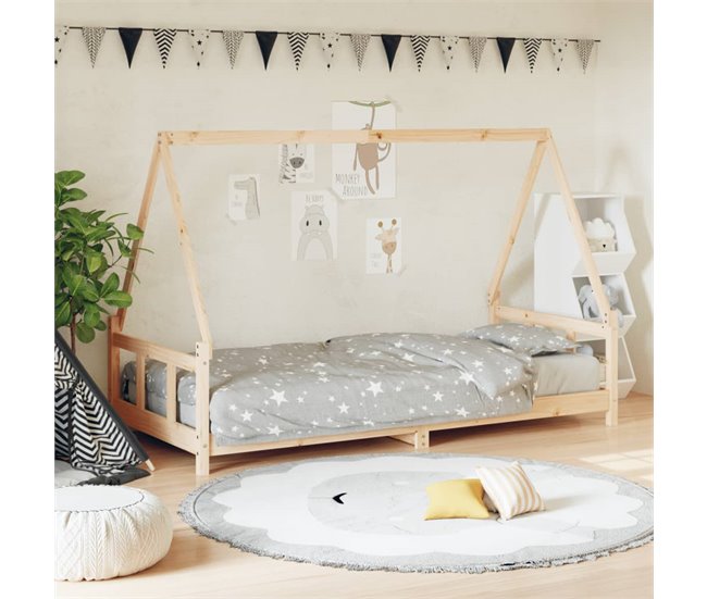Estructura De Cama Infantil 205x95 Blanco