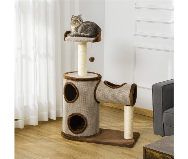 Árbol Rascador para Gatos Marron