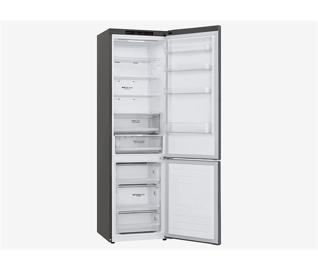 Frigorífico combi 203cm inox Grafito 419L no frost LG GBP62DSNGN Gris