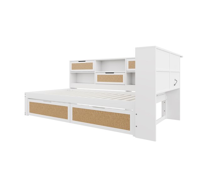 Camas individuales 116x225 Blanco