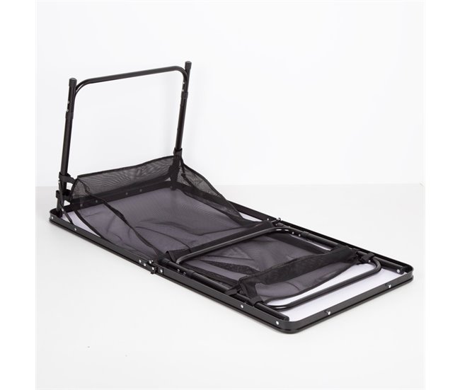 Aktive Mesa plegable camping ajustable en altura y antideslizante Negro