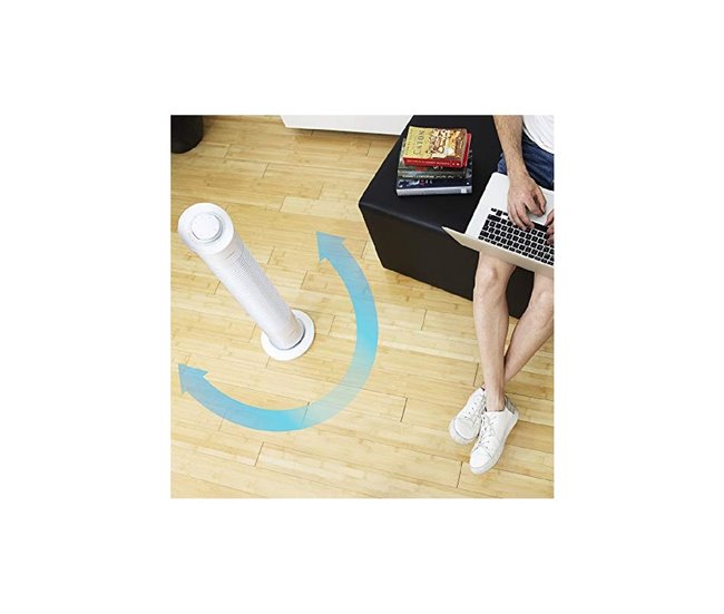 Ventilador de torre EnergySilence 6090 Skyline Cecotec Blanco