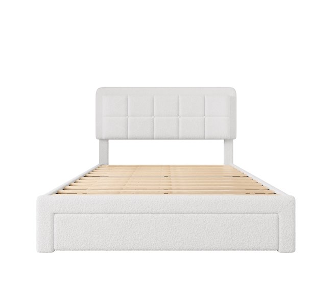 Camas de matrimonio 146x204 Blanco