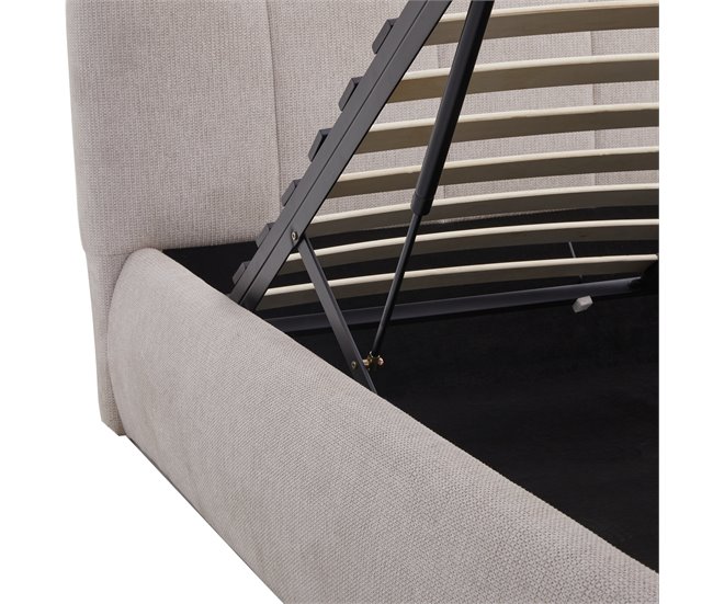 Cama WALDORF 150x190cm color beige Beige