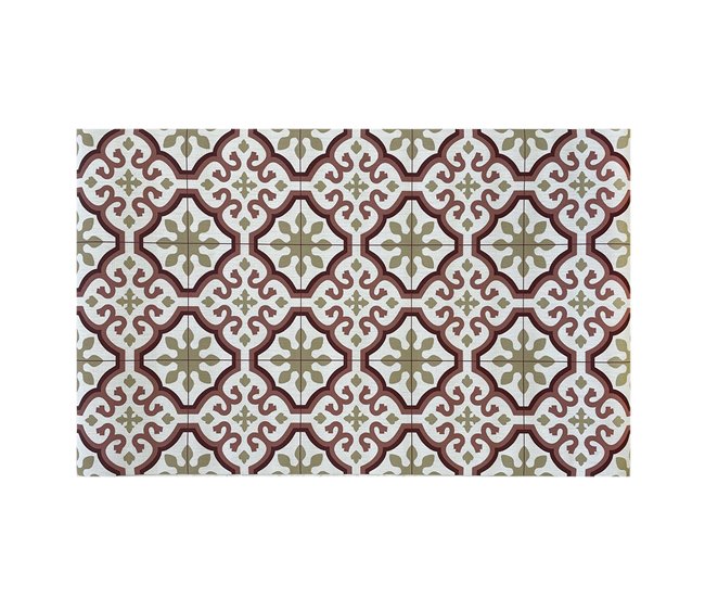 Acomoda Textil – Alfombra Vinílica Hidráulica para Hogar. 120x180 Beige